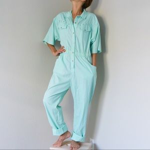 Vintage 80s Pastel Jumpsuit Romper Playsuit